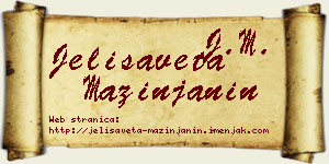 Jelisaveta Mazinjanin vizit kartica